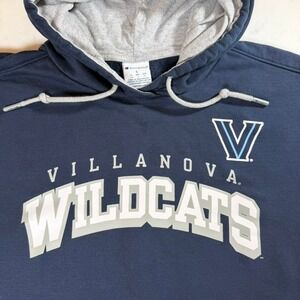 Champion Villanova Wildcats Hoodie Mens L Navy Blue Excellent Fleece Pullover